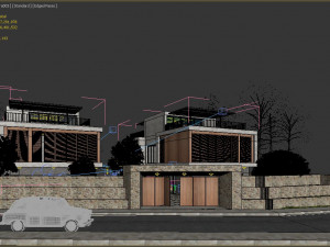 hill villa modern Modèle 3D
