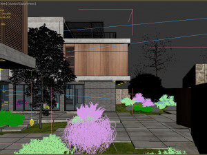 hill villa modern Modèle 3D