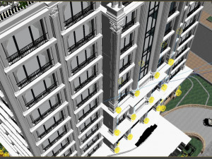 Classical hotel 3D Модель