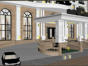 Classical hotel 3D Модель