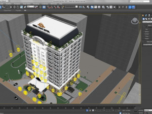 Classical hotel 3D Модель