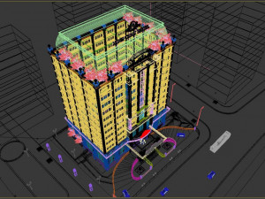 Classical hotel 3D Модель
