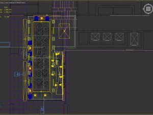 Reception hotel luxury Modello 3D