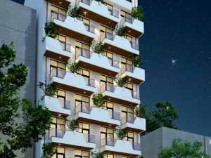 Hotel Architecture 3D Model