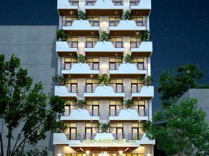 Hotel Architecture Model 3D