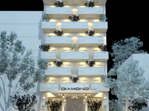 Hotel Architecture 3D Model