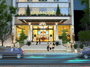 Hotel tropical Model 3D