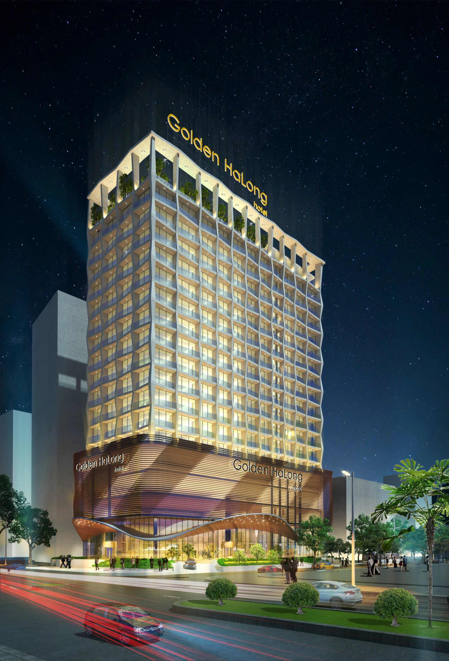 Hotel modem luxury 3D Model .c4d .max .obj .3ds .fbx .stl .blend