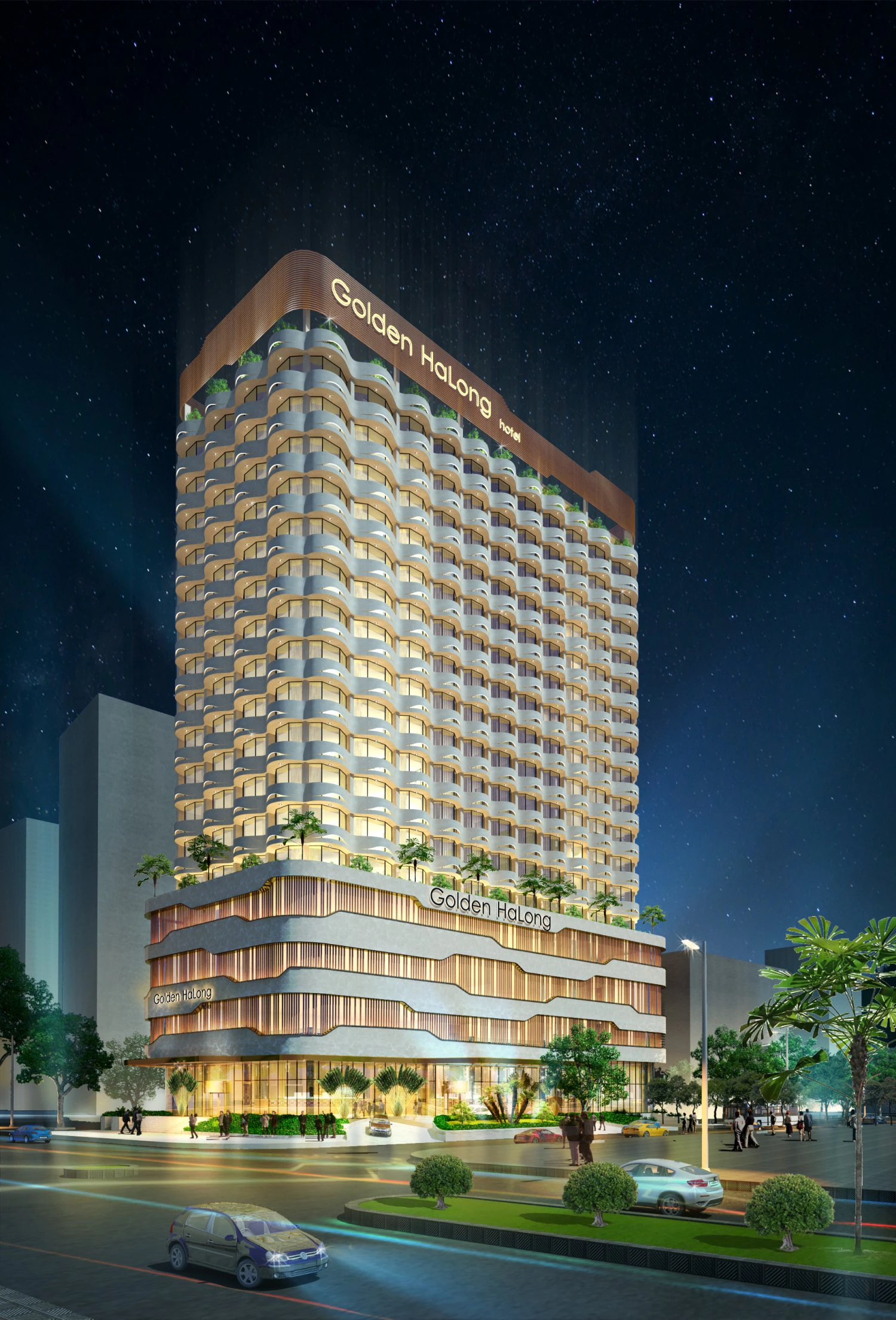 Hotel Luxury 3D Model .c4d .max .obj .3ds .fbx .stl .blend 