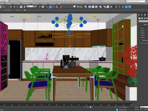 Diningroom tropical Model 3D
