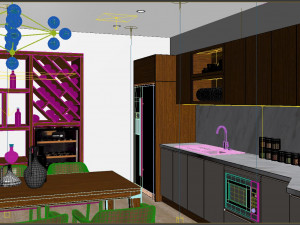 Diningroom tropical Model 3D