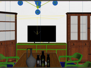 Diningroom tropical Model 3D