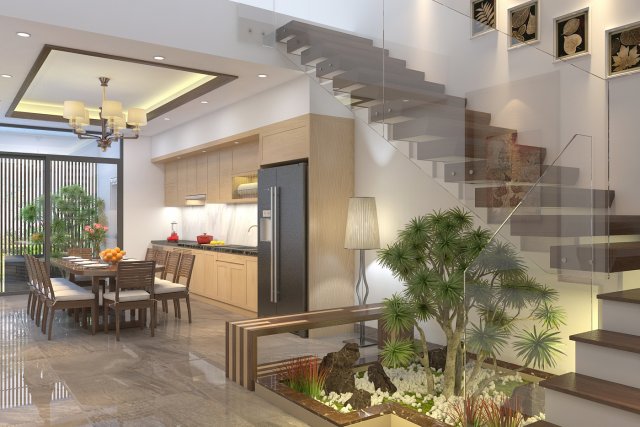 Diningroom tropical 3D मॉडल .c4d .max .obj .3ds .fbx .stl .blend 