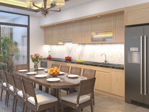 Diningroom tropical 3D मॉडल