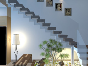 Diningroom tropical 3D मॉडल
