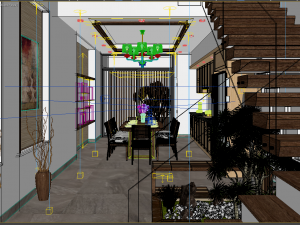 Diningroom tropical 3D मॉडल