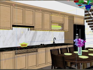 Diningroom tropical 3D मॉडल