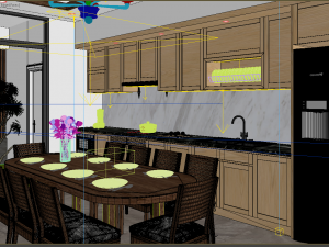Diningroom tropical 3D मॉडल