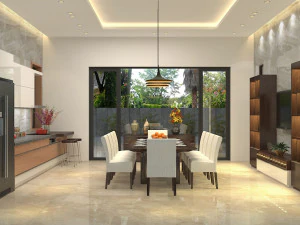 Ruang Makan tropis Model 3D