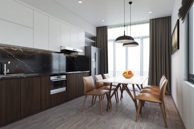 Diningroom modem 3D-Modell .c4d .max .obj .3ds .fbx .stl .blend 