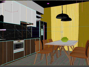 Sala da pranzo moderna Modello 3D