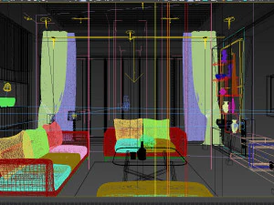 Livingroom luxury 3D Model