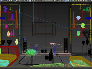 Livingroom luxury Modelo 3D