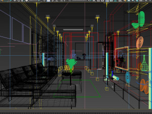 Livingroom luxury 3D Model