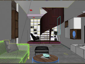 लिविंगरूम मॉडेम 3D मॉडल