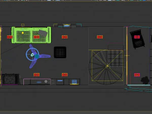लिविंगरूम मॉडेम 3D मॉडल