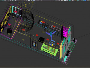 Livingroom modem Model 3D