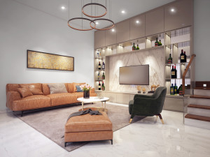 Livingroom modem Modelo 3D