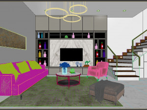 Livingroom modem Modelo 3D
