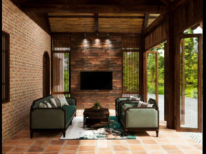 Livingroom tropical 3D Model