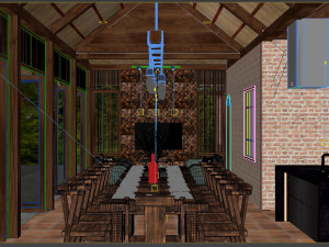Livingroom tropical Model 3D