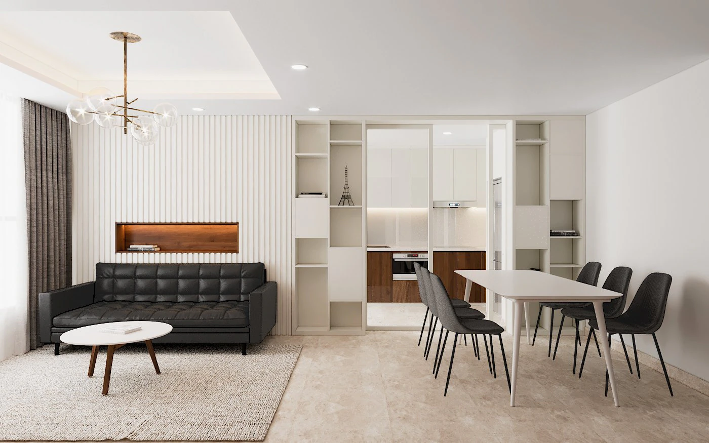 Livingroom modern 3D Model .c4d .max .obj .3ds .fbx .stl .blend 