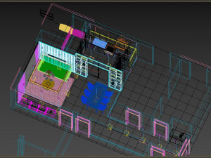 Livingroom modern 3D 모델