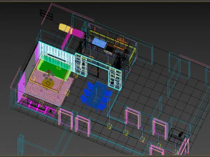 Livingroom modern 3D Model