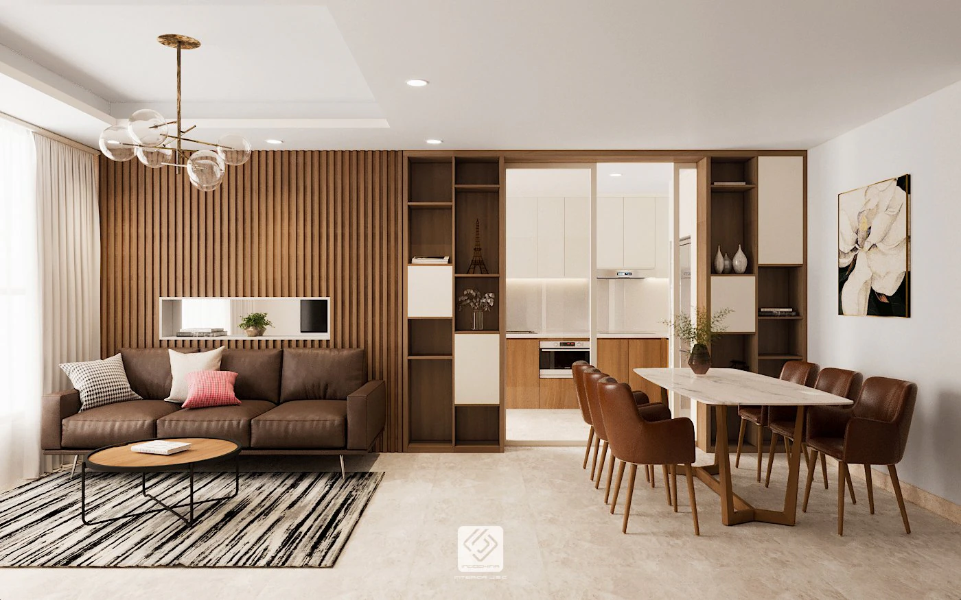 Livingroom modern 3D Model .c4d .max .obj .3ds .fbx .stl .blend 