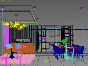 Livingroom modern Modelo 3D