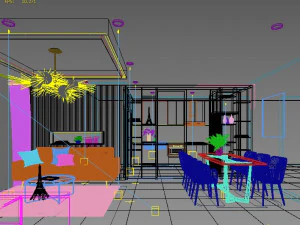 Livingroom modern 3D Model