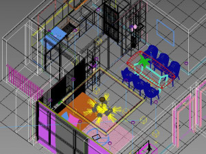 Livingroom modern Modelo 3D
