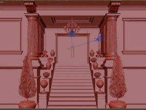Lobby classic 3D-Modell
