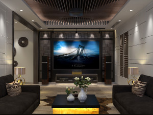 Mediaroom luxury Model 3D