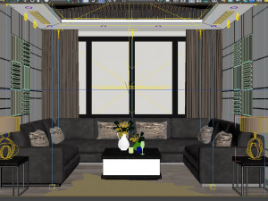 Mediaroom luxury Model 3D