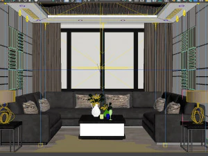 Medya odası l&uuml;ks&uuml; 3D Model