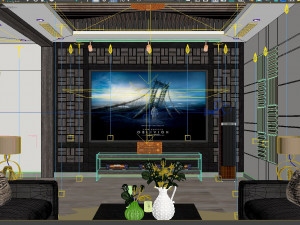 Mediaroom luxury Model 3D