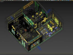 Medya odası l&uuml;ks&uuml; 3D Model