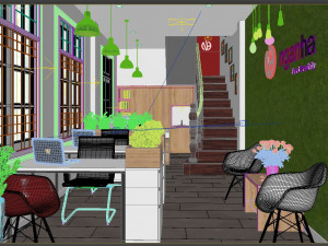 Office modern 3D 모델