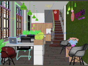 Ufficio moderno Modello 3D